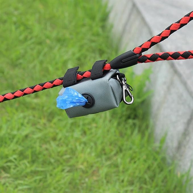 Pet Waste Bag Storage Pouch Portable Dog Poop Bag Holder Leak-resistant Outdoor Garbage Pouch for Dog Walks and Pet Supplies Random Color