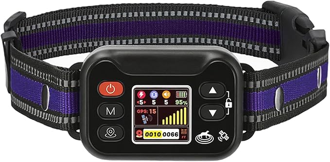 WeChip Wireless GPS Dog Fence Collar - 3 Alerts, 25-6560FT Radius (Small Spaces), 122H Rechargeable Battery.