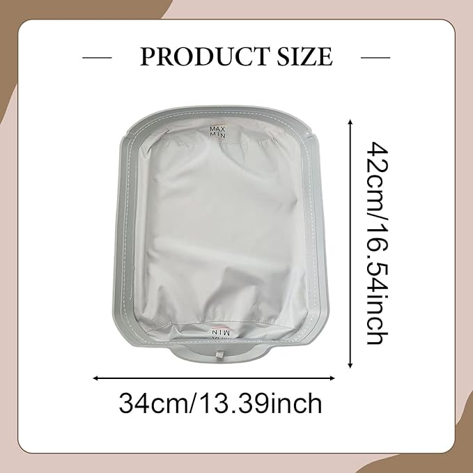 Automatic Cat Liner Tray Litter Mat Accessory Easy to Clean Scratch Resistant Waterproof Removable Soft Mat 16.54x13.39 inch