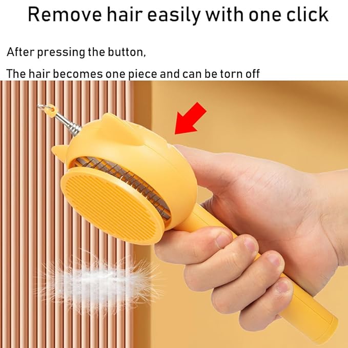 Cat Brushes For Indoor Cats 5-In-1 Function Pet Hair Cleaner Brush For Cats - Ultimate Indoor Cat Grooming Tool,Pet Brush With Release Button,Cat Brush,Cat Hair Brush With Release (green)