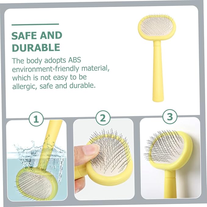 Cat Grooming Comb Handle for Pet Massage and Hair Removal Cat Hair Comb for Easy Grooming and Circulation Compact and Lightweight Design