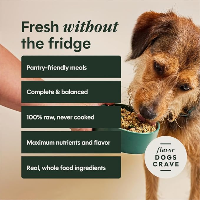 Instinct FreshDried Meal Blends, Freeze Dried Dog Food, Grain Free - Beef & Orchard Blend, 23 oz. Bag