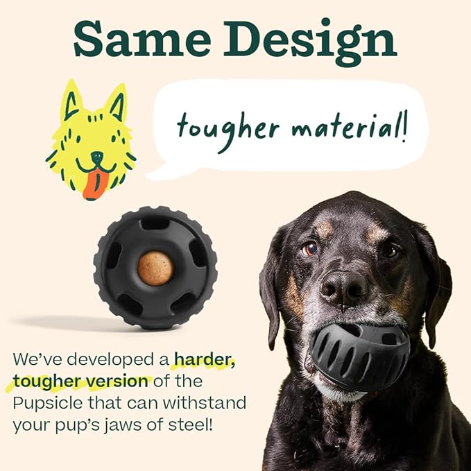 WOOF Power Chewer Pupsicle - Durable, Long-Lasting Dog Chew Toys for Aggressive Chewers - Keep Your Pup Busy - Easy to Clean - Toys for Medium and Large Dogs 25-75 lbs
