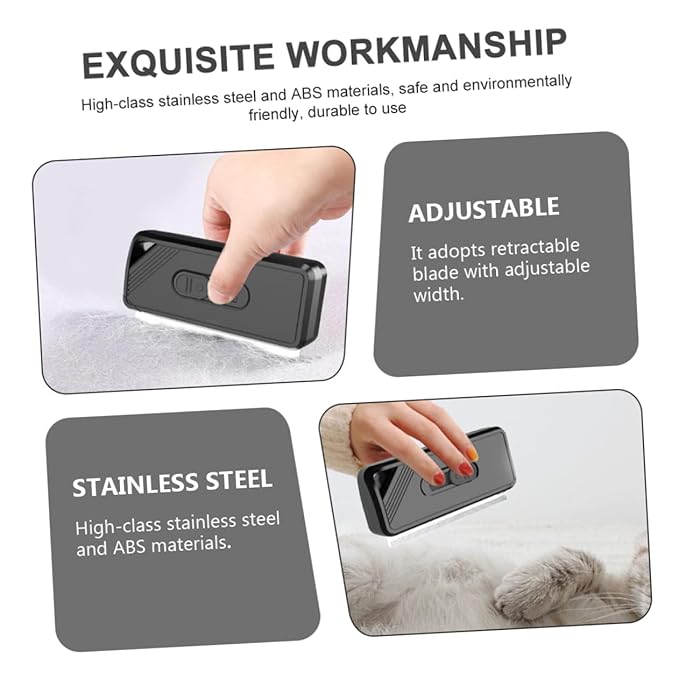 Milisten Dog Cat Hair Grooming Comb Comfortable Handle Daily Pet Supplies for Hair Removal