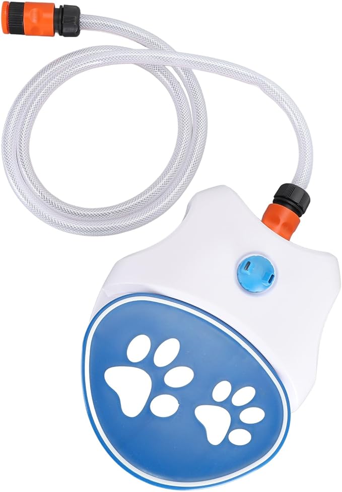 Zunate Activated Dog Water Fountain, Outdoor Step On Pet Sprinkler Drinking Feeder with Hose for Hydration and Easy Access to Clean Water Supply