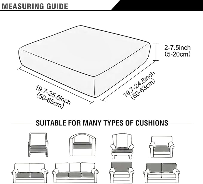 HANDONTIME 8Pcs Outdoor Patio Cushion Covers Pink Peony Stretch Couch Cushion Cover Patio Couch Slipcover for Outdoor/Indoor Washable Non-Slip Furniture Protector for Pet (Navy, Cover Only)