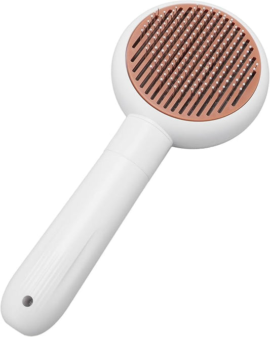 Focket Cat Brushes for Indoor Cats, Rechargeable Electric Shedding Brush with Nail Grinder for Prep, Self-Cleaning Skin Grooming for Pet Hair Removal