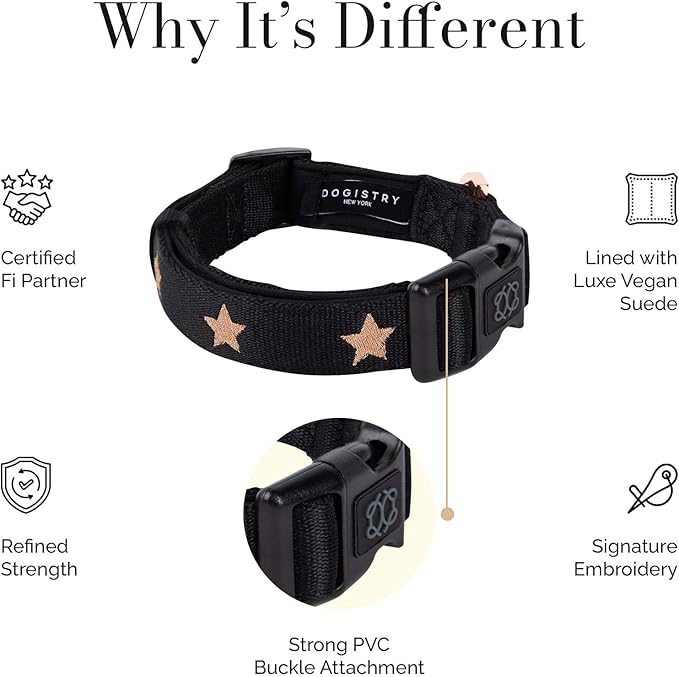 The Fi Rockstar Collar - Luxury Design Meets Smart Tech - Crafted for Fi Series 3/3+ - Seamless Style & Craft