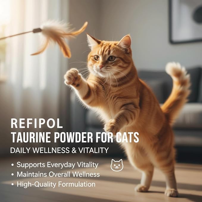 PurrVita Taurine for Cats,Taurine for Dogs,Kittysupps Cat Taurine Supplement for Heart & Eye Health - Premium Formula with Essential Vitamins for Adult Cats & Kittens