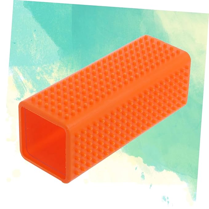 2pcs Silicone Pet Hair Remover Brush Cleaner for Dog for Carpets Sofa Bedding and Clothing Tidy up Your Orange
