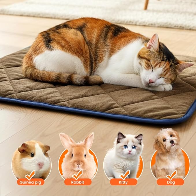 Self Heating Pad for Dog & Cat, 2026 New Self Warming Pet Bed Dog Heating Pad, Non-Slip & Washable, Non Electric Pet Warming Pad Sleeping Mat for Small Medium Large Dogs (Blue, XL: 45.3"x28.3")