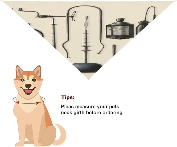 Dog Bandana Spring Pet Scarf Adjustable Triangle Medical Apparatus and Instruments Printing Dog Bib Washable Polyester Puppy Bandana for Small Medium Large Dogs Cat Birthday Party Supplies