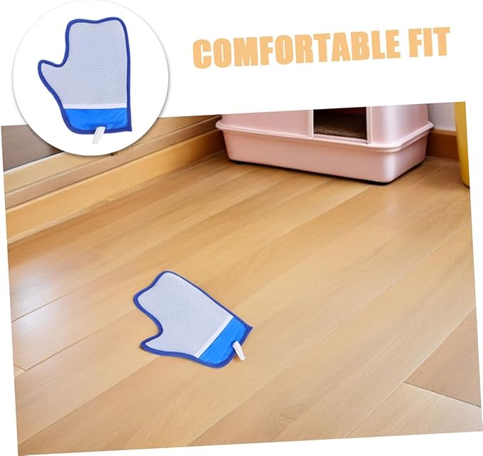 TOYANDONA 2pcs Pet Hair Removal Gloves Double-Sided Electrostatic Grooming Mitts for Cats Dogs Reusable Lint Remover for Furniture Clothes Car Seats Ergonomic Comfortable Fit