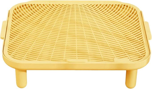 Cat Litter Ramp Trapper Mat Washable Double Layered Non-Slip Step for Indoor Cats Balcony Living Room Foldable- Large