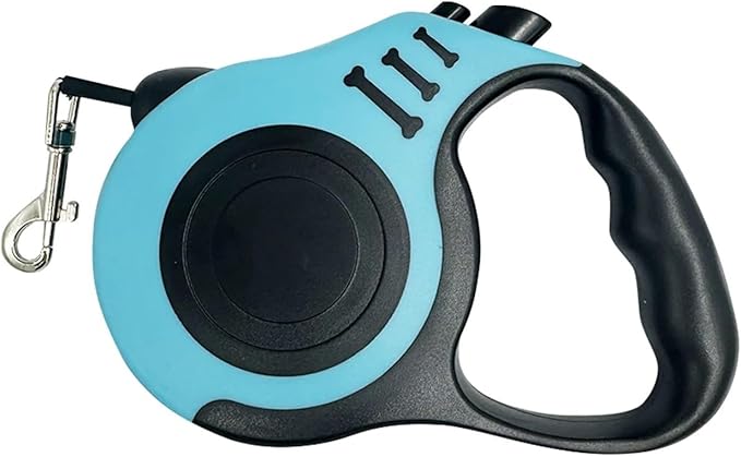 1pcs Retractable Dog Leash 5m, Strong Nylon Automatic Lead for Small Medium Dogs, Pets Traction Rope for Cats, Chihuahua Bulldog Supplies(Turquoise,5m)