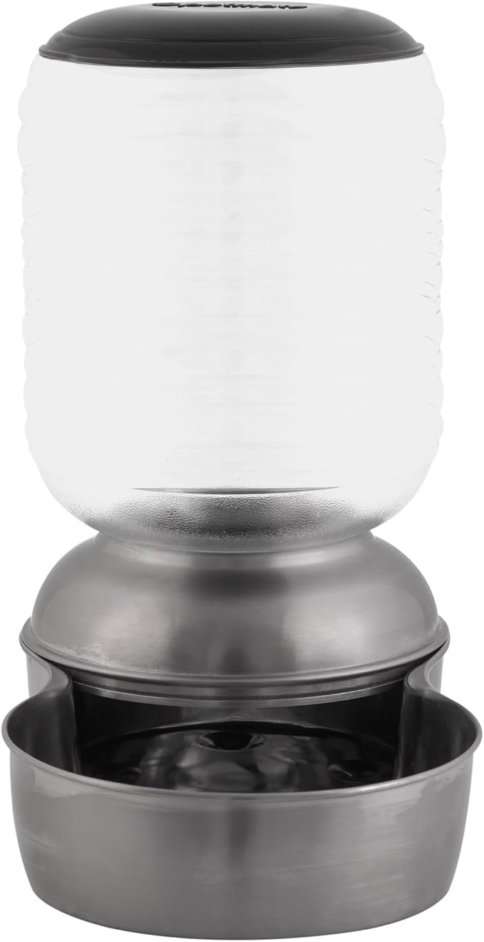 Petmate REPLENDISH Stainless Gravity Feeder, 5 Pound, Made in USA