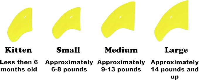 Soft Nail Caps 60 Packs for Cats - Neon Yellow Small