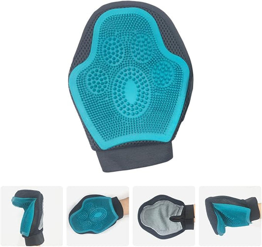 Yardwe Pet Grooming Glove Brush Double-Sided Cleaning Massage Glove for Cats Dogs Safe Hair Removal Bathing Tool Comfortable Essential