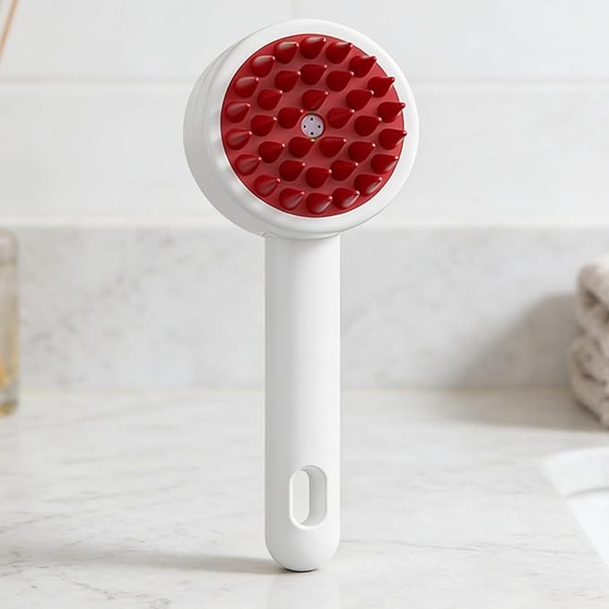 Dog Bath Brush | Cat Bathing Grooming Brush | Pet Spray Hair Removal Comb - for Dogs Cats Puppy Kitten Bath Shower Wash