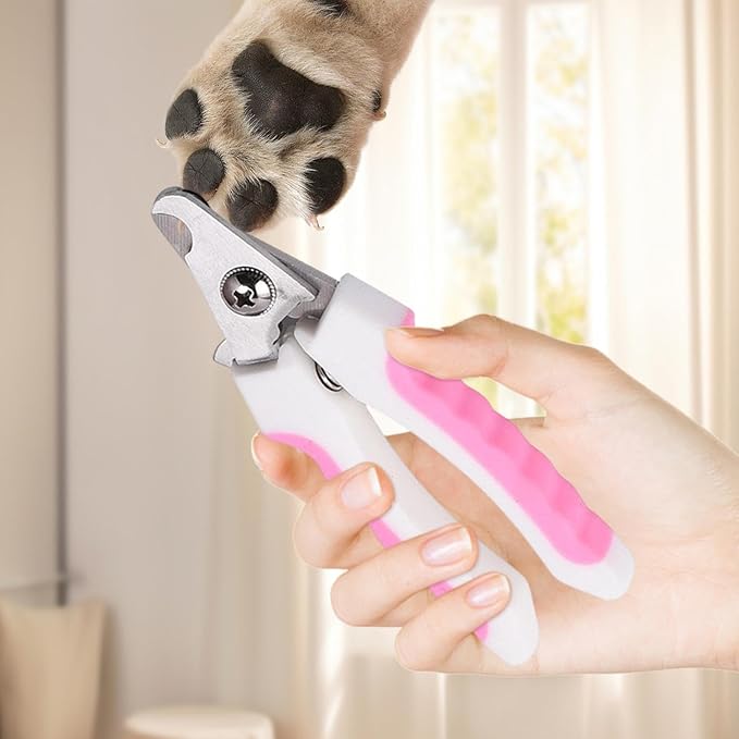 Cat Nail Clippers,Safety Grooming Pet Supplies | Nail Trimmers for Dogs with Guard,for Home Indoor Travel All Breeds Seniors Puppy Kitten