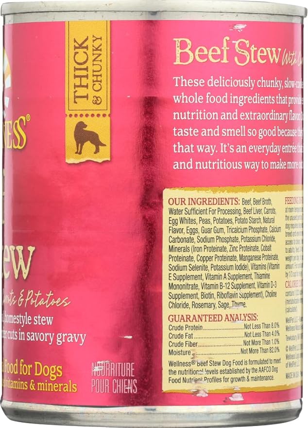 WELLNESS DOG BEEF STEW Case 12/12.5 OZ
