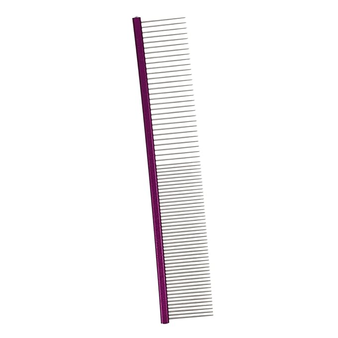 SUPVOX Portable Cat Hair Comb Pet Fur Removal Comb with Rounded Needles for Gentle Grooming Daily Use Household Pet Accessory in Purple