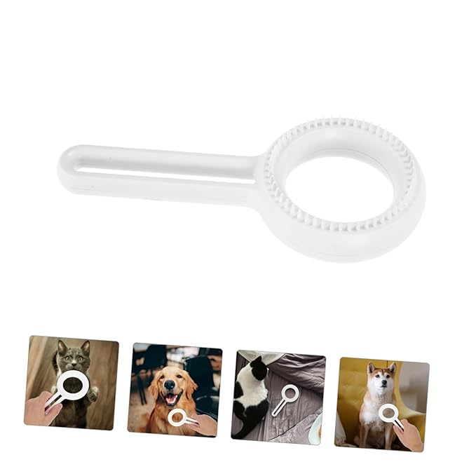 BESPORTBLE Multifunctional Cat and Dog Grooming Brush Double-sided Shedding Comb for Removal Ergonomic Handle for Comfortable Use for Home Grooming Sessions