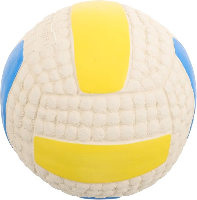 LALAFINA Dog Chew Ball 9.5cm Rubber Squeaky Molar Ball Interactive Play for Small Dogs Puppies Pet Supplies