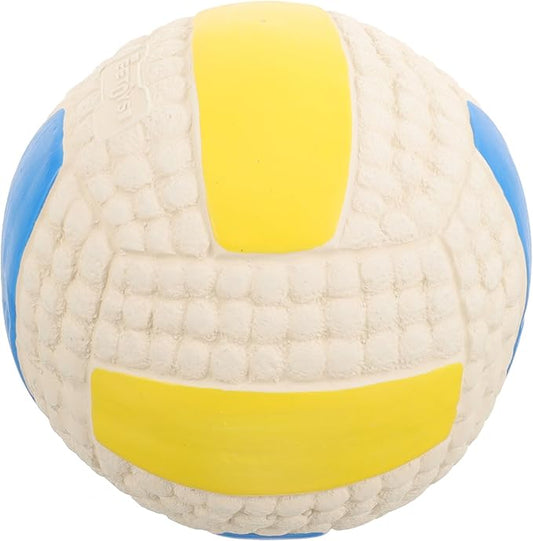LALAFINA Dog Chew Ball 9.5cm Rubber Squeaky Molar Ball Interactive Play for Small Dogs Puppies Pet Supplies