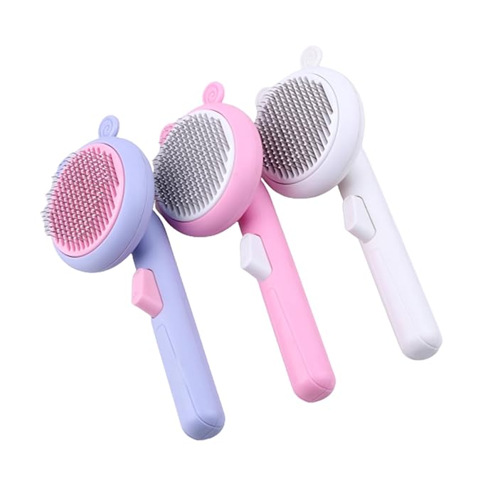 Pet Brush Slicker Combs Bent Steel Needle For Shedding & Grooming For Most Long/Short Hair Dogs Cats Pet Slicker Brush With Soft Massage Grooming For Cats With Double