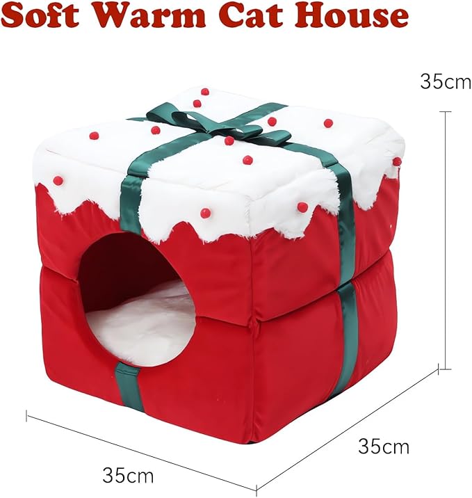 Cat Sleeping Bag for Indoor Cats - Pet Slipper Cave Bed for Indoor Cats and Small Dogs, Cozy & Soft Plush, Anti-Slip & Durable, Washable for Kittens and Puppies
