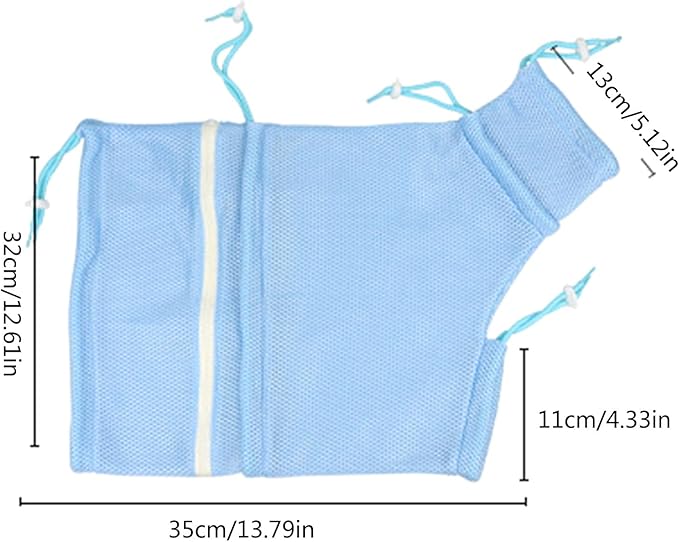 Cats Grooming Bag for Nail Cutting Fixed Mesh for Hair Cutting Scratchproof Trimming Bath Pet Supplies Cats Grooming Bag for Nail Trimming