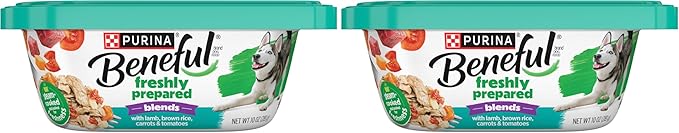 Beneful Purina Wet Dog Food, Chopped Blends with Lamb - (8) 10 oz. Tubs (Pack of 2)
