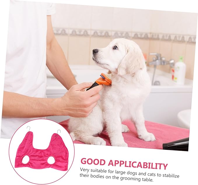 Happyyami Grooming Hammock for Cats and Dogs Ergonomic Design Easy to Install Pet Grooming Helper for Home Use