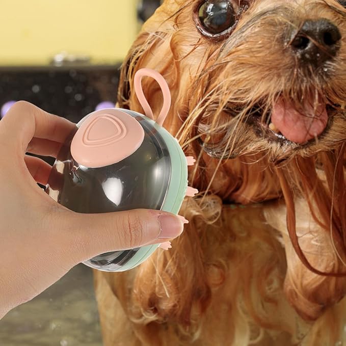 PRETYZOOM Pet Bathing Brush and Dog Massage Scrubber Brush for Cats and Puppies, Light Bristles Grooming Tool for Puppy Bathing Supplies and Pet Massage Bath