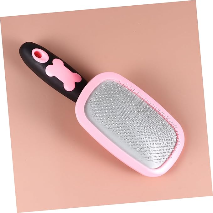 Pet Hair Remover Comb Dog Cat Grooming Supply Pet Massager Tool Ergonomic Grip Large Dot