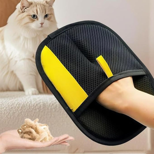 Pet Hair Removal Gloves, Electrostatic Pet Hair Remover, Reusable Cat&Dog Hair Remover for Couch, Furniture, Carpet, Car Seat, Pet Grooming Gloves (2 Pack)