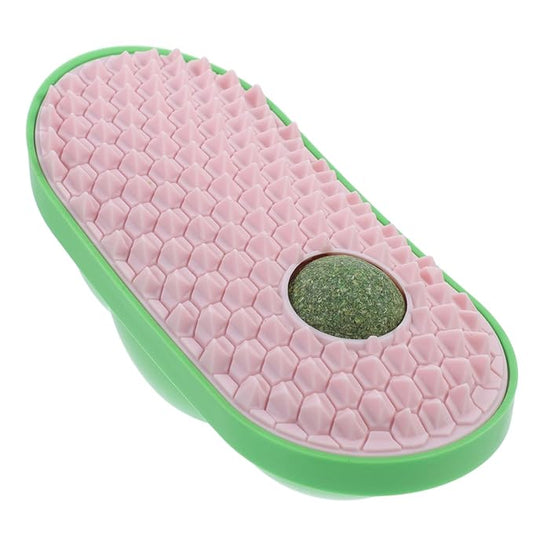 Cat Self-scratcher Wall Sticky Massage Comb Cat Grooming Tool Scratch Board Multi-use Toy