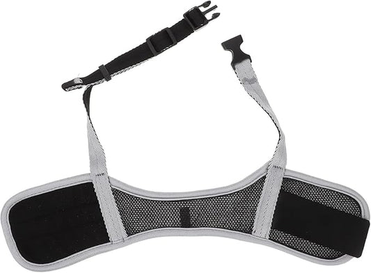 Dog Muzzle Anti-bite Breathable Mesh Muzzle for Large Dogs with Reflective Gray XL Cover Outdoor Training Pet Supply