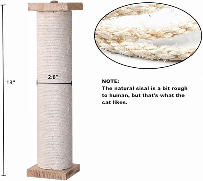 SHENGOCASE 2-Pack Cat Scratching Post for Crate Cage, Cage Mounted Scratching Post with Self Groomer and Massager, Cat Kennel Playpen Accessories