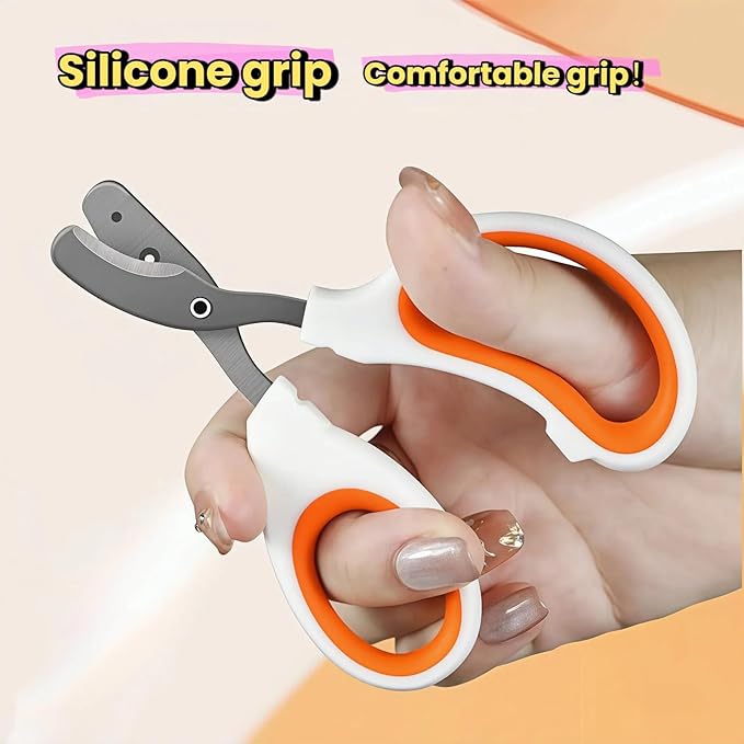Double-Hole Pet Nail Clipper for Cats & Dogs - Safe Quick Trimmer, Grooming Tool for Small Medium Large Pets, Prevents Overcutting with Positioning Guard & Comfort Grip(Blue)
