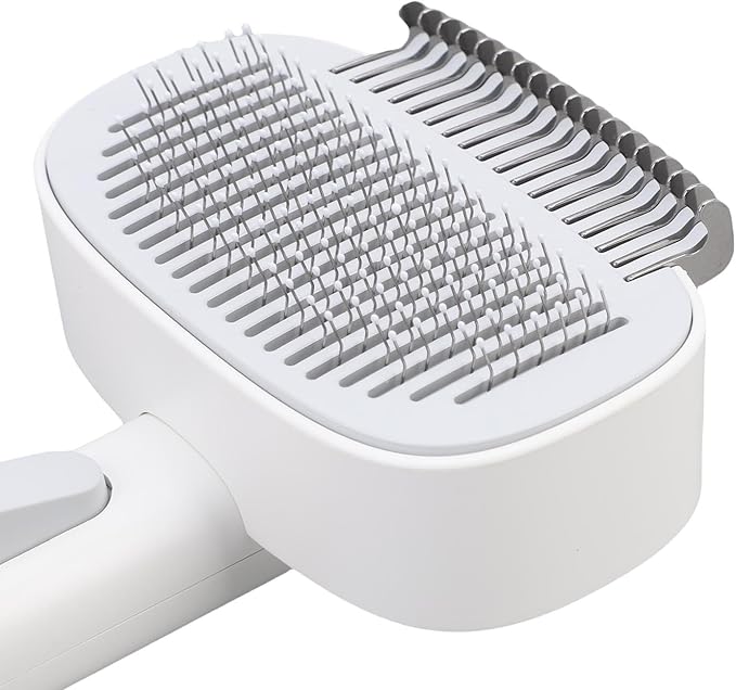 Zerodis Pet Brush Brushes Brush Double Layer Design Cat Effectively Untangles Hair Knots and Removes Floating Hair Cat Grooming Tool Pet Stainless Steel Needles Longhair