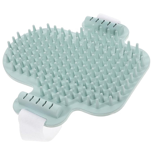 Alasum Cat Corner Massage Comb for Grooming Comfortable Cat Self-groomer with Wood and Silvervine Green Pet Hair Comb and Kittens Random Color