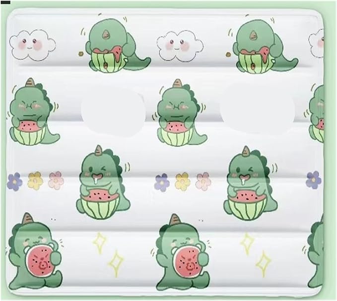 Pet Ice Mat Dog Summer Cushion Bed Sleeping Floor Cooling Supplies Nest for(Light Green,50 40cm)