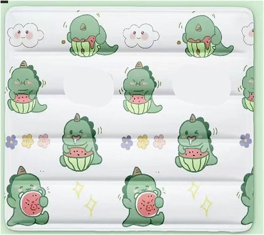 Pet Ice Mat Dog Summer Cushion Bed Sleeping Floor Cooling Supplies Nest for(Light Green,40 30cm)