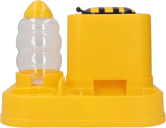 Cat Gravity Feeder and Water Dispenser - 2 in 1 Automatic Pet Feeder and Water Dispenser - Large Capacity Dry Wet Separation Cat Food Dispenser - Easy Clean for Small Dog Puppy Cat