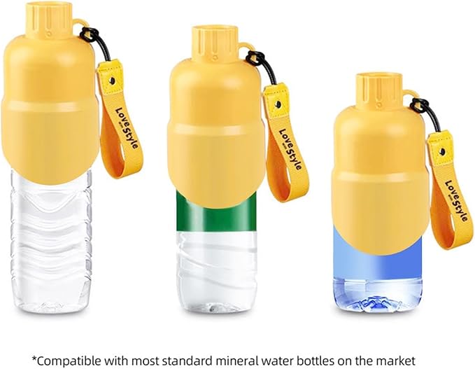 Pet Water Bottle - Leak Proof Cute Printed,Cat Water Bottle Camping Supplies | for Puppy Kitten Small Medium Large Breed Camping Hiking Walking Climbing Picnic Play