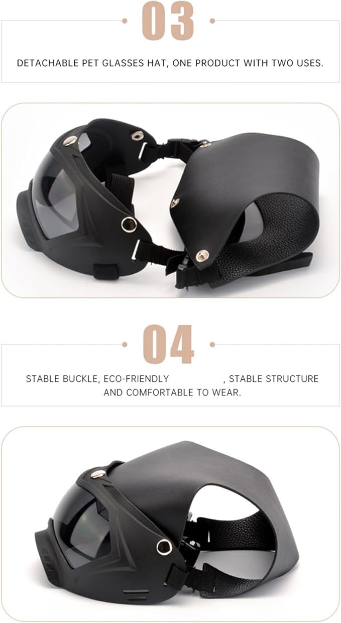 Windproof Shades for Pet Dogs Eye Wear Protections for Outdoor Eye Protections Sports Supplies Adjustable Pet Hat