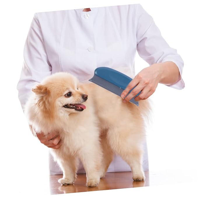 2pcs Pet Grooming Brush for and Cats Hair Removal Tool for Short Fur Gentle Deshedding and Cleaning Comb Colors
