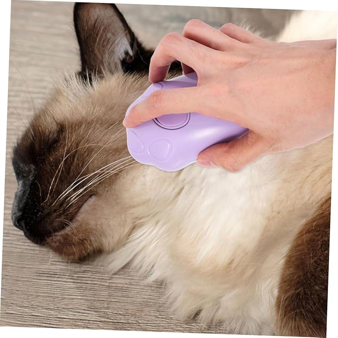 2pcs Steam Cat Grooming Brush Portable Bathing Massage Tool for Dogs and Cats Hair Self-cleaning Design for Pet Owners